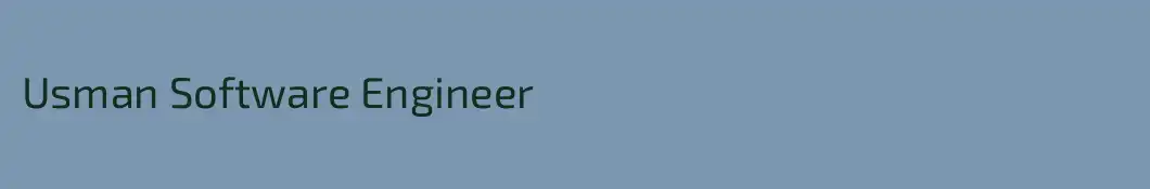 Usman Software Engineer